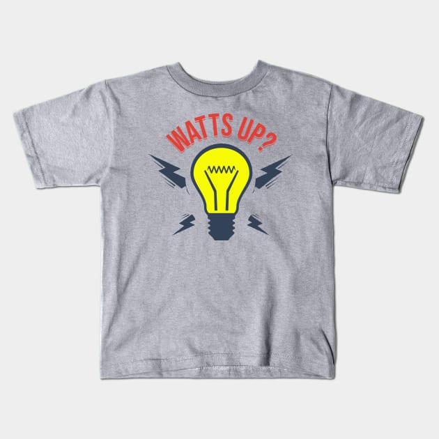 Watts Up? Kids T-Shirt by Inkredible Tees